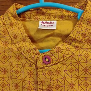 Little Boys Kurta Fab India Size 18-24m